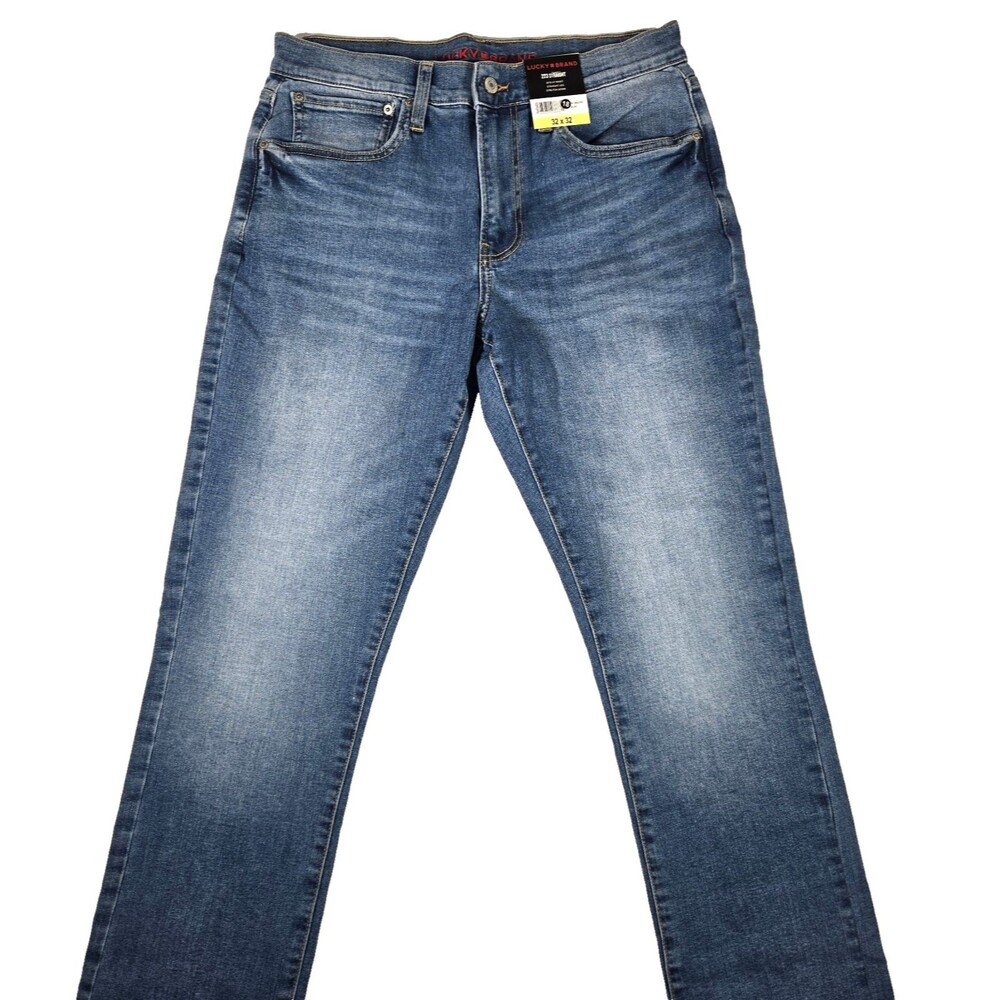Lucky Brand Men's 223 Jean Straight Fit Cotton Dark Blue size 32x32 New